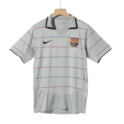 Tricouri Fotbal Vintage Barcelona Deplasare 2003/04