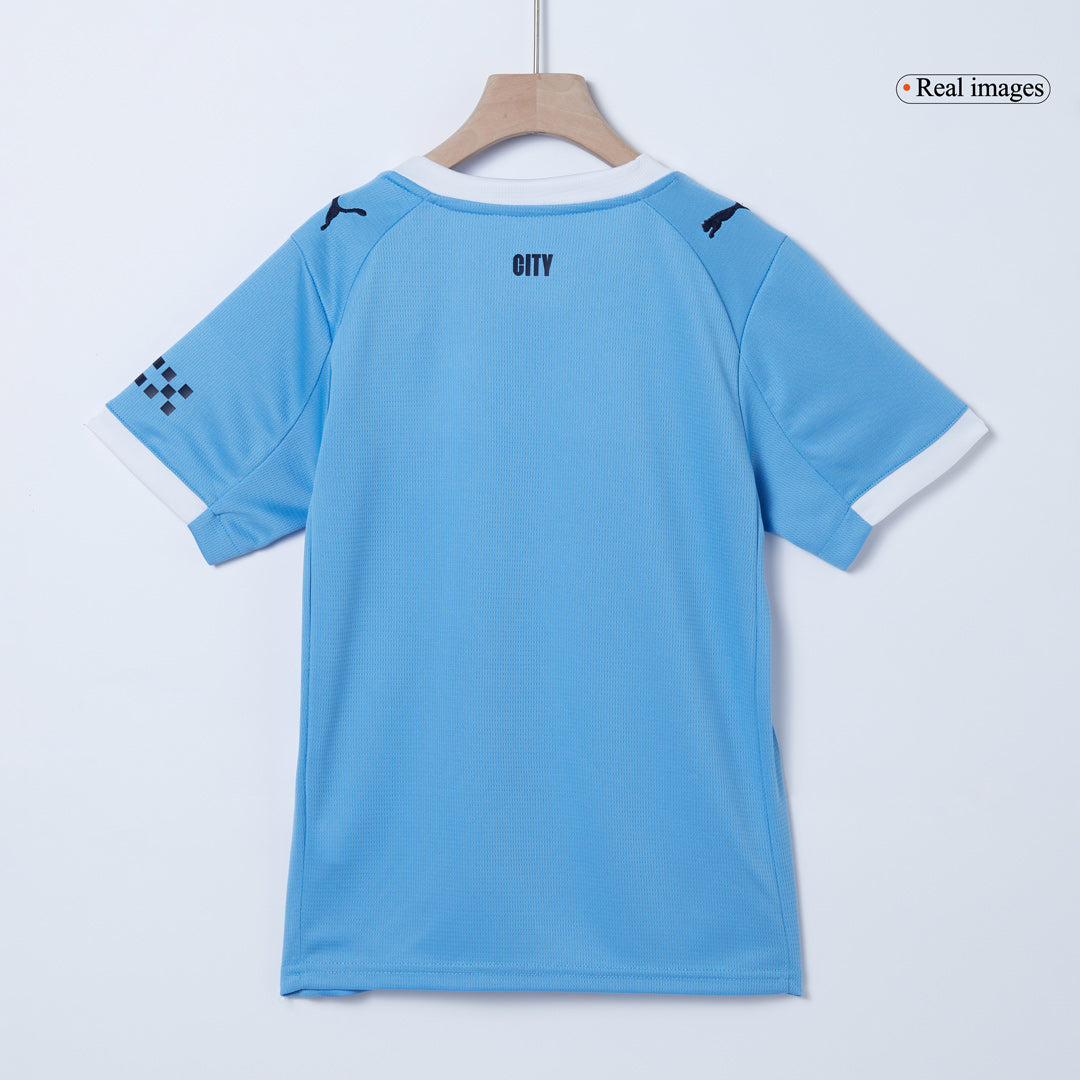 Set Tricouri Fotbal Manchester City Acasă 2025/26 Pentru Copii