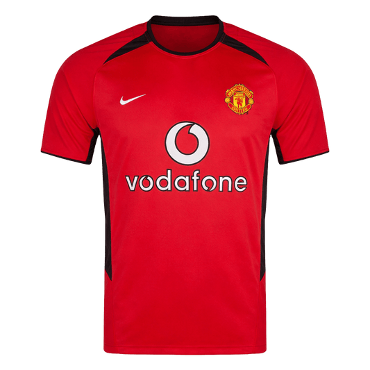 Tricouri Fotbal Vintage Manchester United Acasă 2002/04