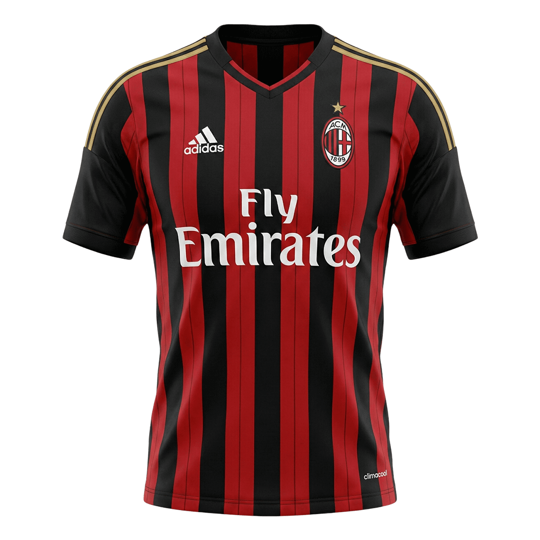 Tricouri Fotbal Vintage AC Milan Acasă 2013/14