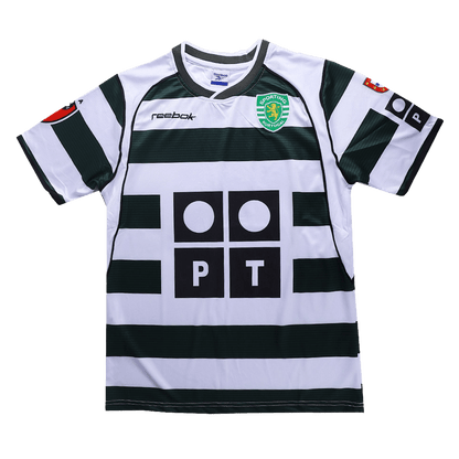 Tricouri Fotbal Vintage Sporting CP Acasă 2001/3