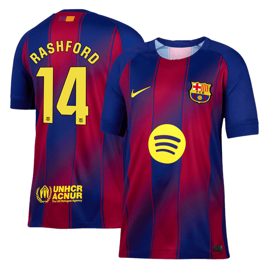 Tricouri Fotbal Barcelona RASHFORD #14 Acasă 2025/26 - Premium