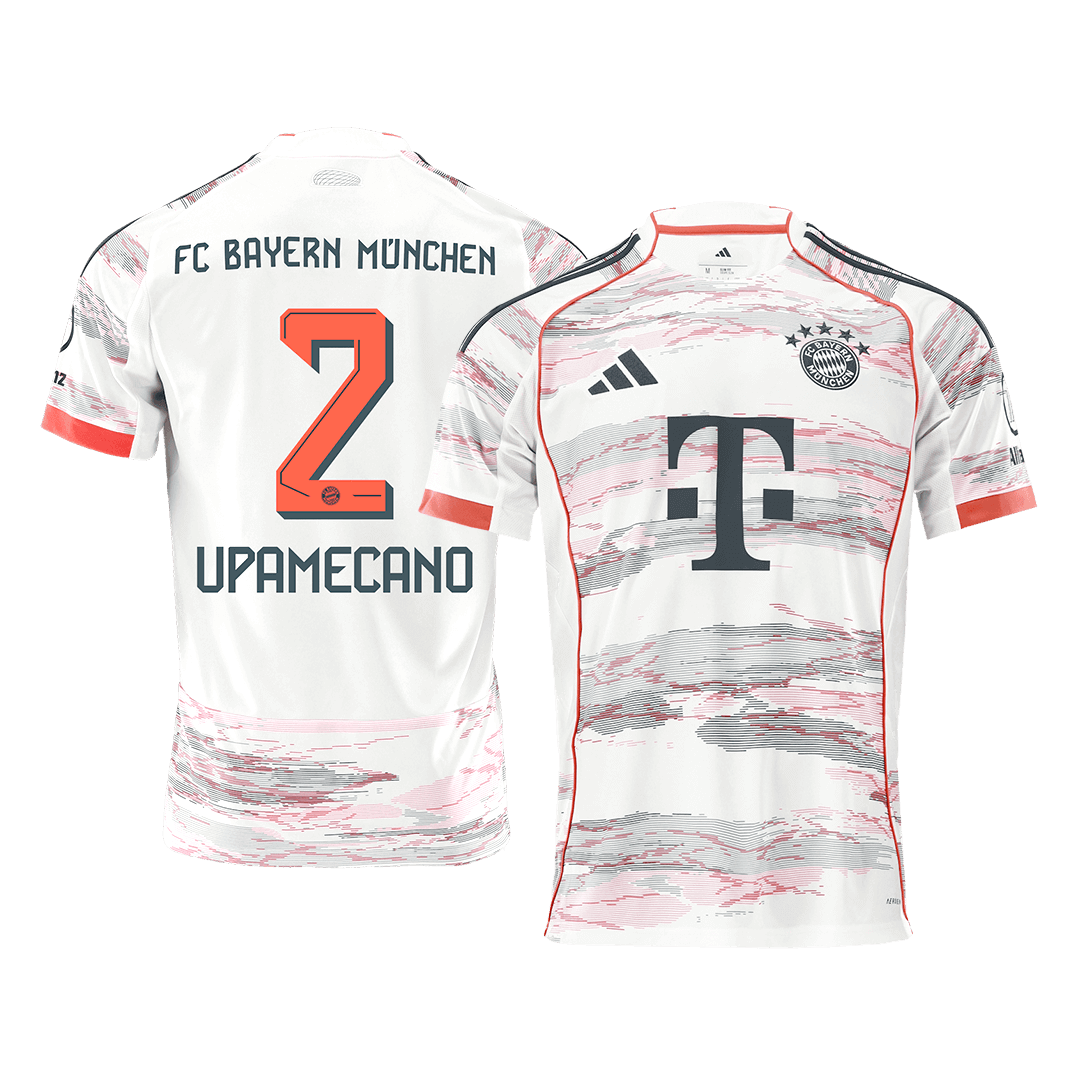 Tricouri Fotbal Bayern Munchen UPAMECANO #2 Deplasare 2025/26
