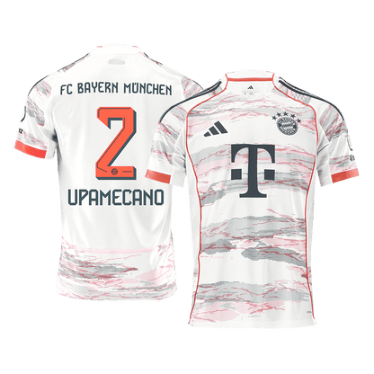 Tricouri Fotbal Bayern Munchen UPAMECANO #2 Deplasare 2025/26