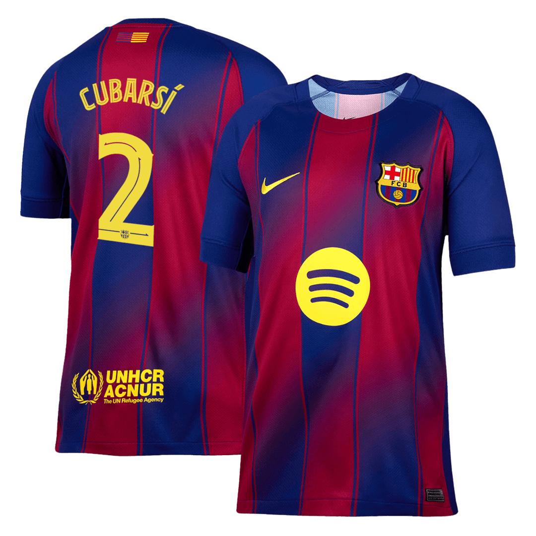Tricouri Fotbal Barcelona CUBARSÍ #2 Acasă 2025/26 UCL - Premium
