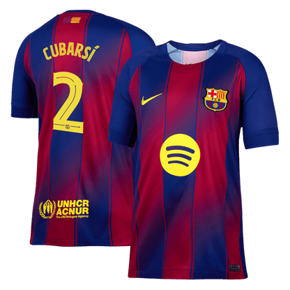 Tricouri Fotbal Barcelona CUBARSÍ #2 Acasă 2025/26 UCL - Premium