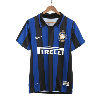 Tricouri Fotbal Vintage Inter Milano Acasă 2007/08 - 100th Anniversary