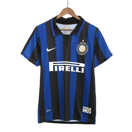 Tricouri Fotbal Vintage Inter Milano Acasă 2007/08 - 100th Anniversary
