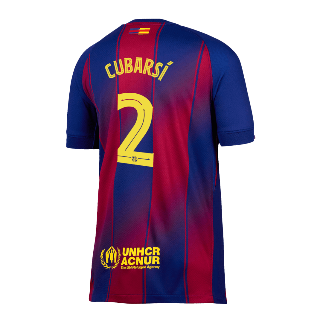 Tricouri Fotbal Barcelona CUBARSÍ #2 Acasă 2025/26 UCL - Premium
