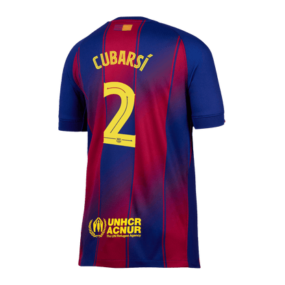 Tricouri Fotbal Barcelona CUBARSÍ #2 Acasă 2025/26 UCL - Premium