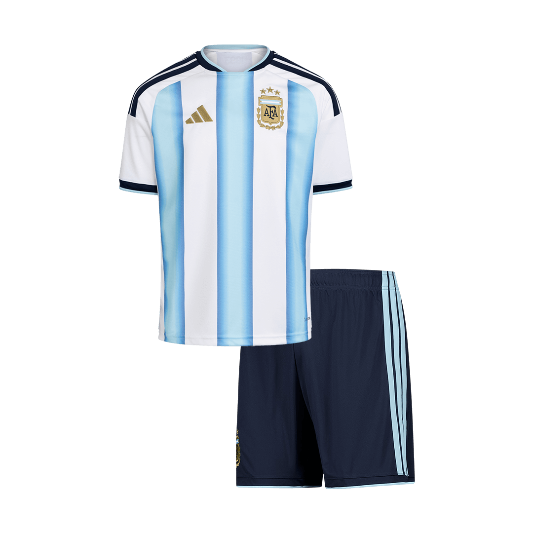 Set Tricouri Fotbal Argentina Acasă 2025/26 Pentru Copii - Premium