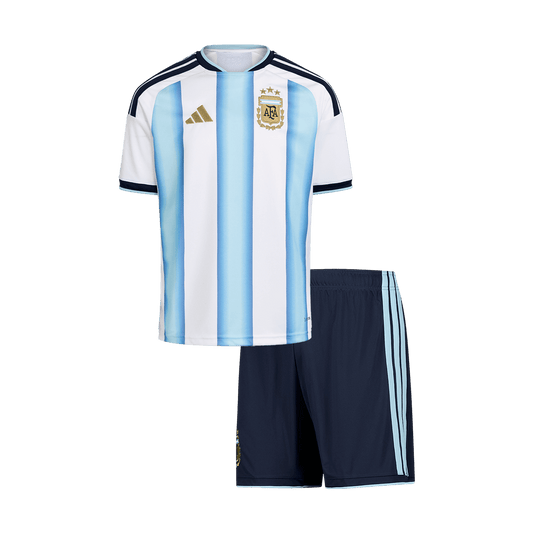Set Tricouri Fotbal Argentina Acasă 2025/26 Pentru Copii - Premium