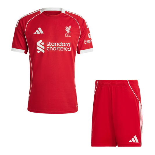 Set Tricouri Fotbal Liverpool Acasă 2025/26