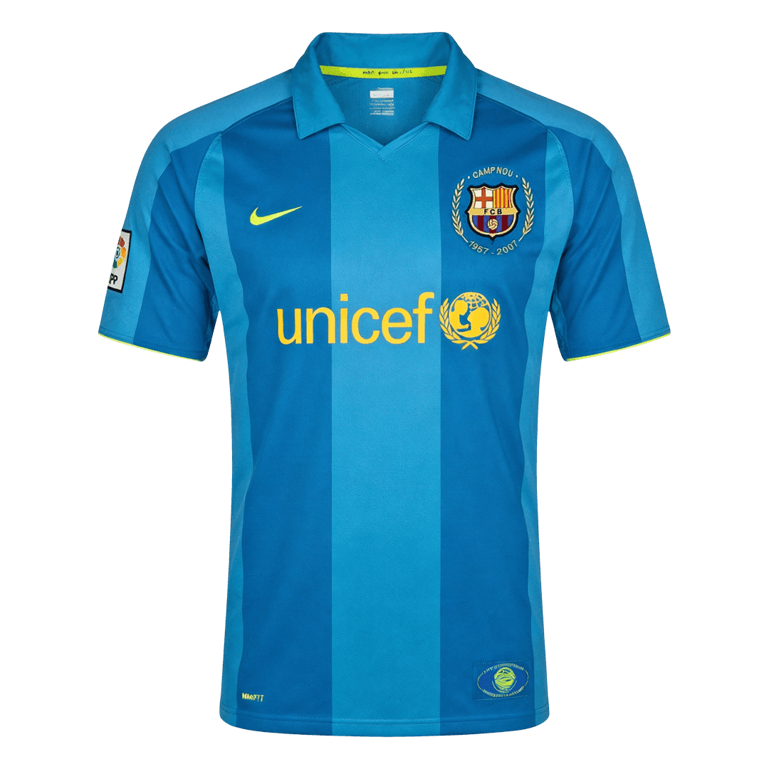 Tricouri Fotbal Vintage Barcelona Deplasare 2007/08