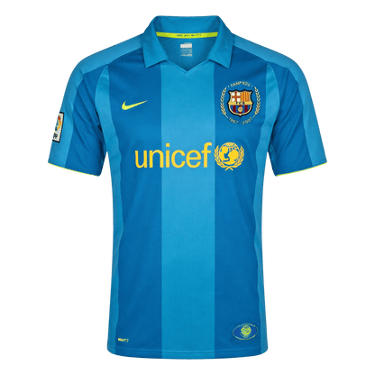 Tricouri Fotbal Vintage Barcelona Deplasare 2007/08