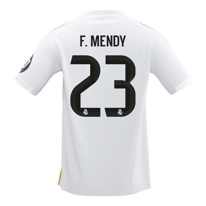 Tricouri Fotbal Real Madrid F.MENDY #23 Acasă 2025/26 - Premium