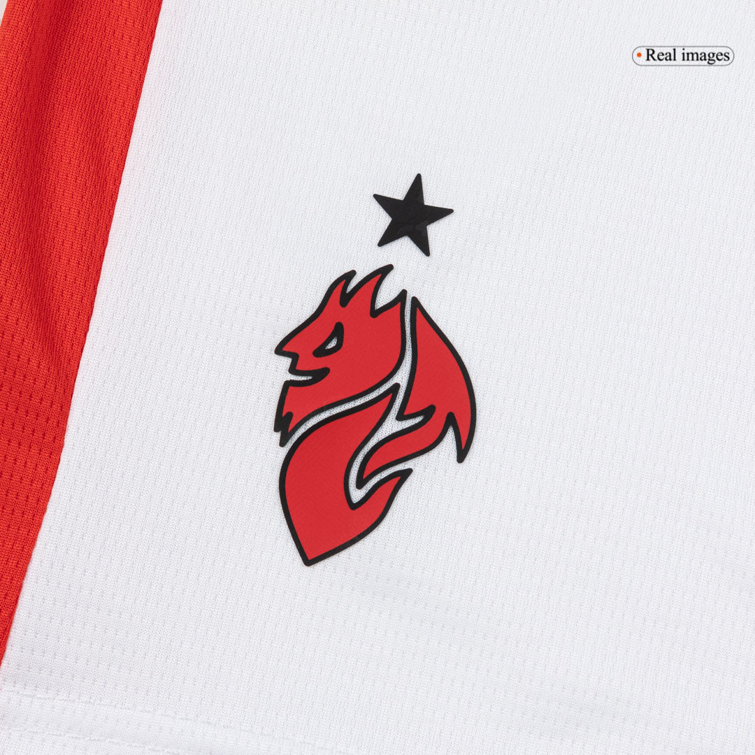 Set Tricouri Fotbal AC Milan Deplasare 2025/26 Pentru Copii