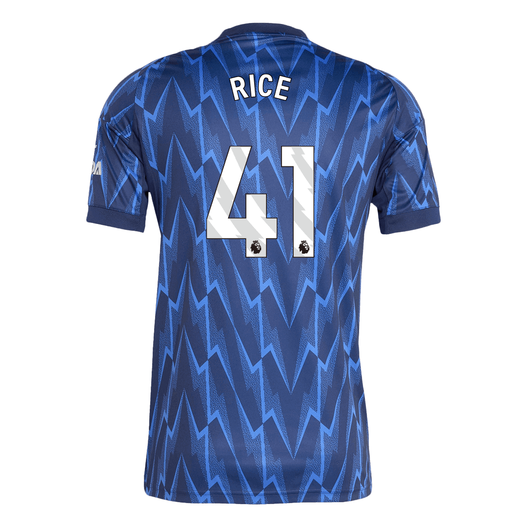 Tricouri Fotbal Arsenal RICE #41 Deplasare 2025/26 (mărime mare)