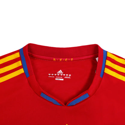 Tricouri Fotbal Vintage Spania SILVA #21 Acasă 2010