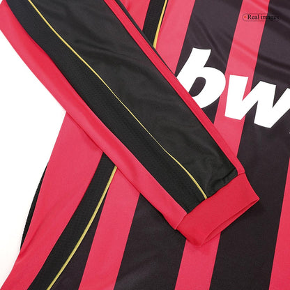 Tricouri Fotbal Vintage AC Milan MALDINI #3 Acasă 2006/07 Mânecă Lungă