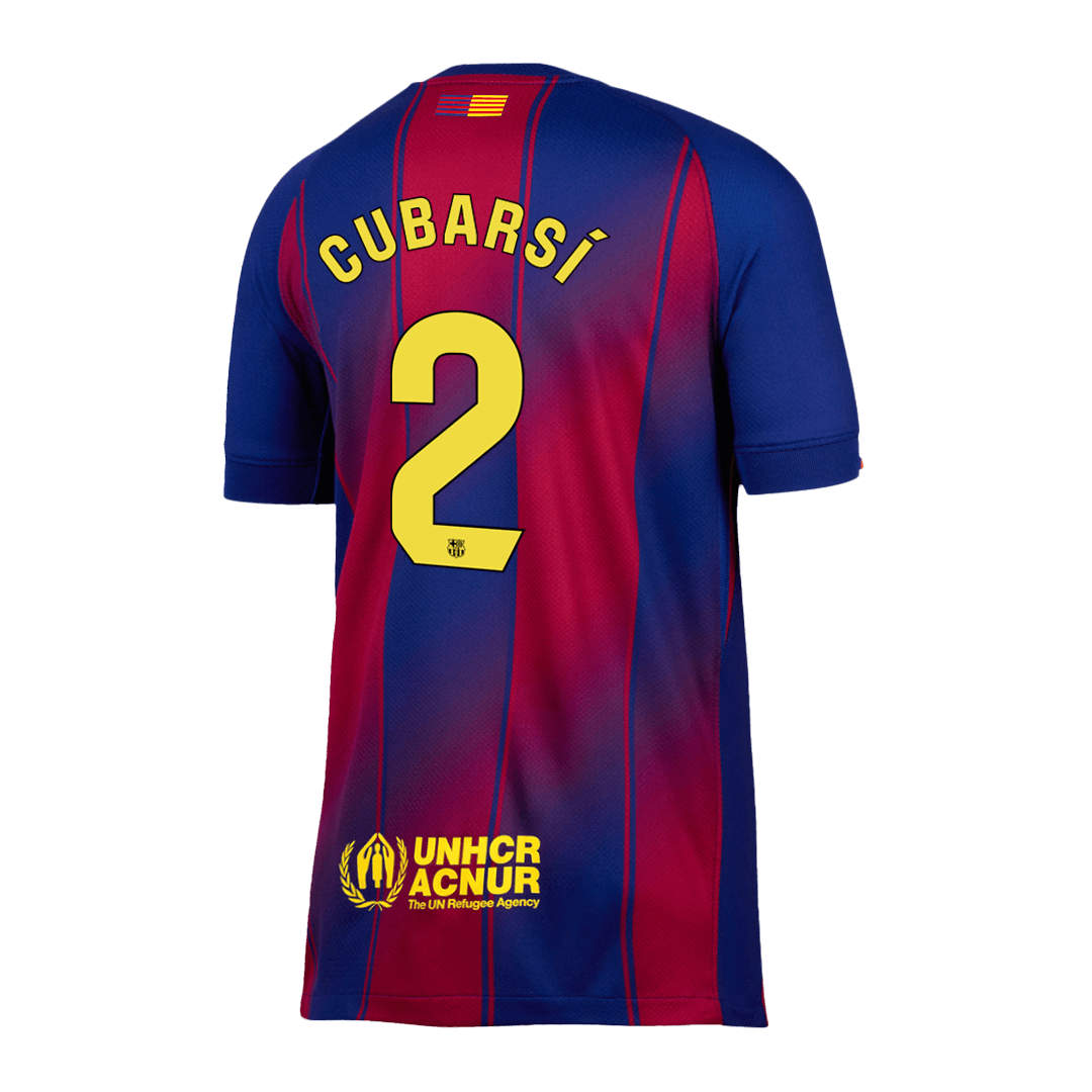 Tricouri Fotbal Barcelona CUBARSÍ #2 Acasă 2025/26 - Premium