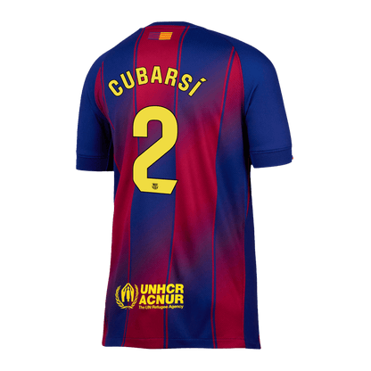 Tricouri Fotbal Barcelona CUBARSÍ #2 Acasă 2025/26 - Premium