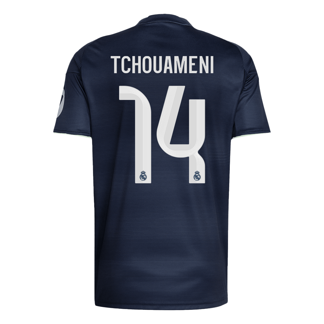Tricouri Fotbal Real Madrid TCHOUAMENI #14 Deplasare 2025/26 - Premium
