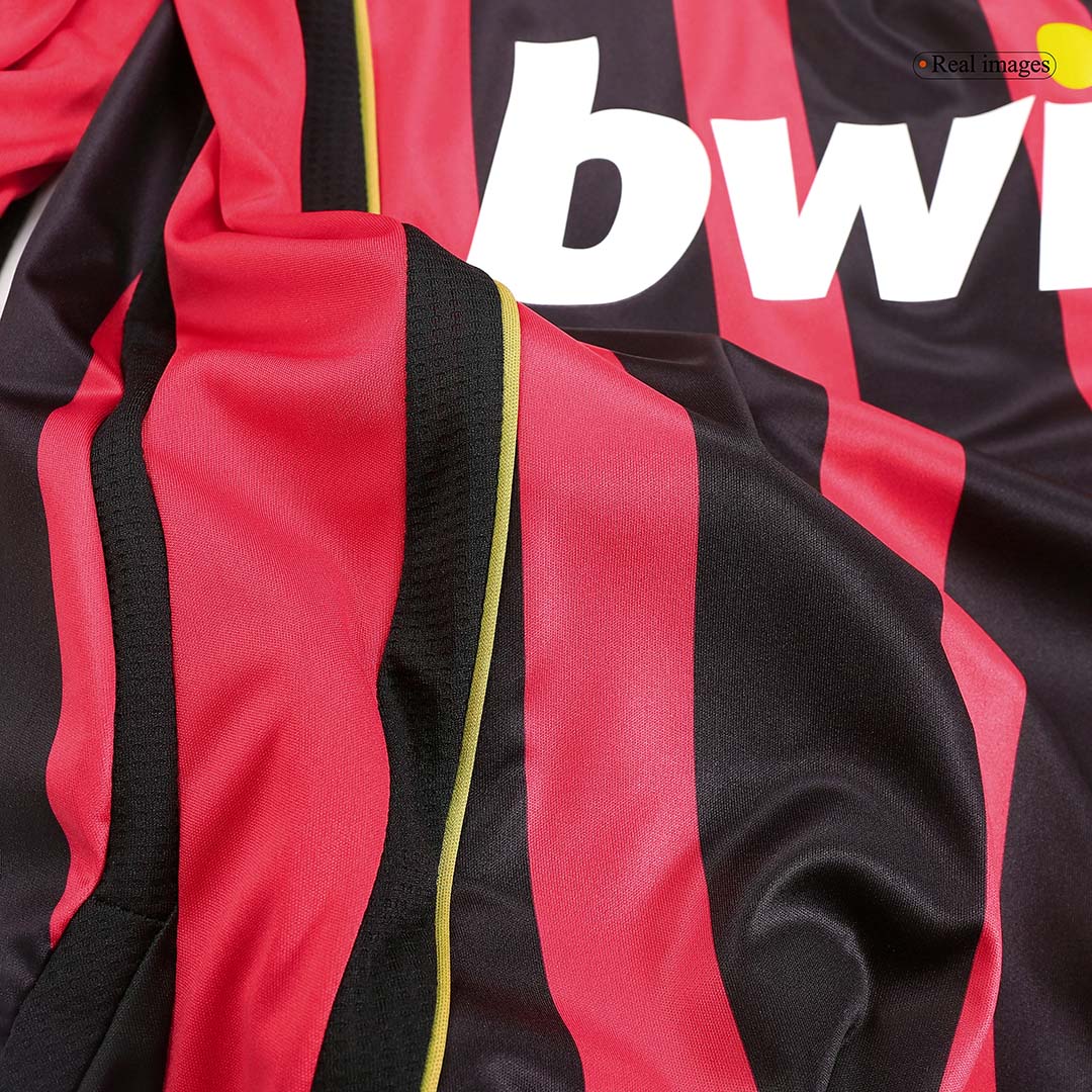 Tricouri Fotbal Vintage AC Milan KAKA' #22 Acasă 2006/07 Mânecă Lungă
