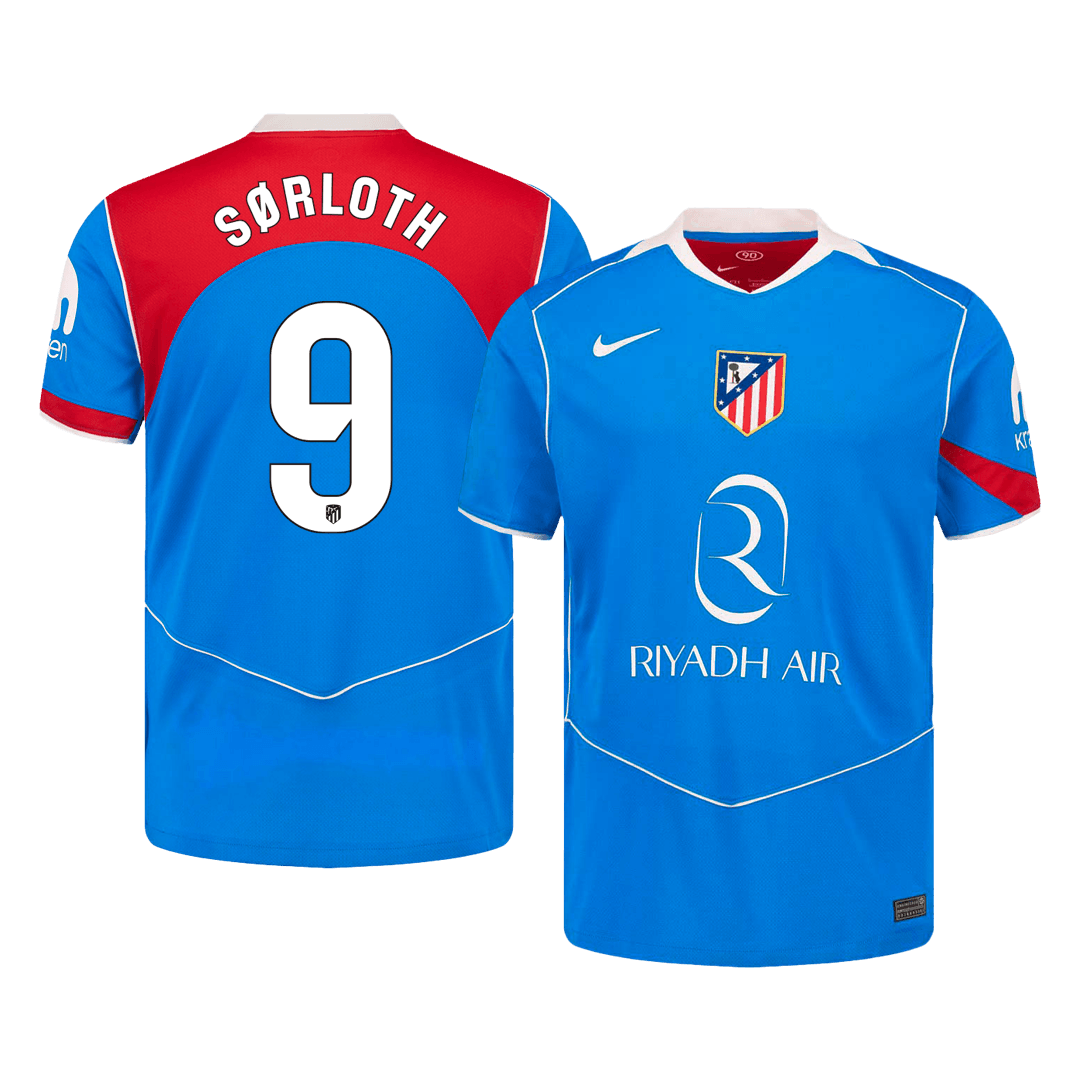 Tricouri Fotbal Atletico Madrid SØRLOTH #9 Treilea 2025/26