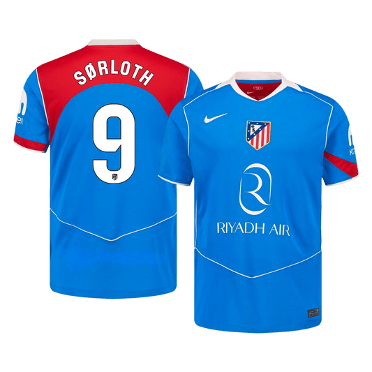 Tricouri Fotbal Atletico Madrid SØRLOTH #9 Treilea 2025/26