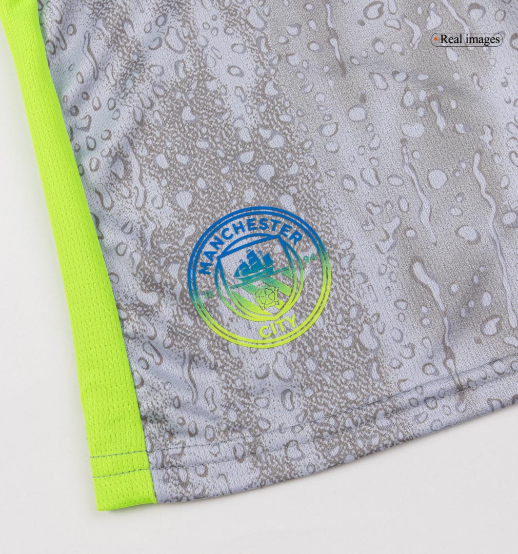 Set Tricouri Fotbal Manchester City Treilea 2025/26 Pentru Copii