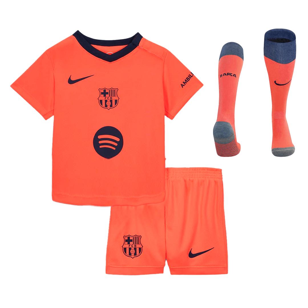 Set Tricouri Fotbal Barcelona Treilea 2025/26 Pentru Copii