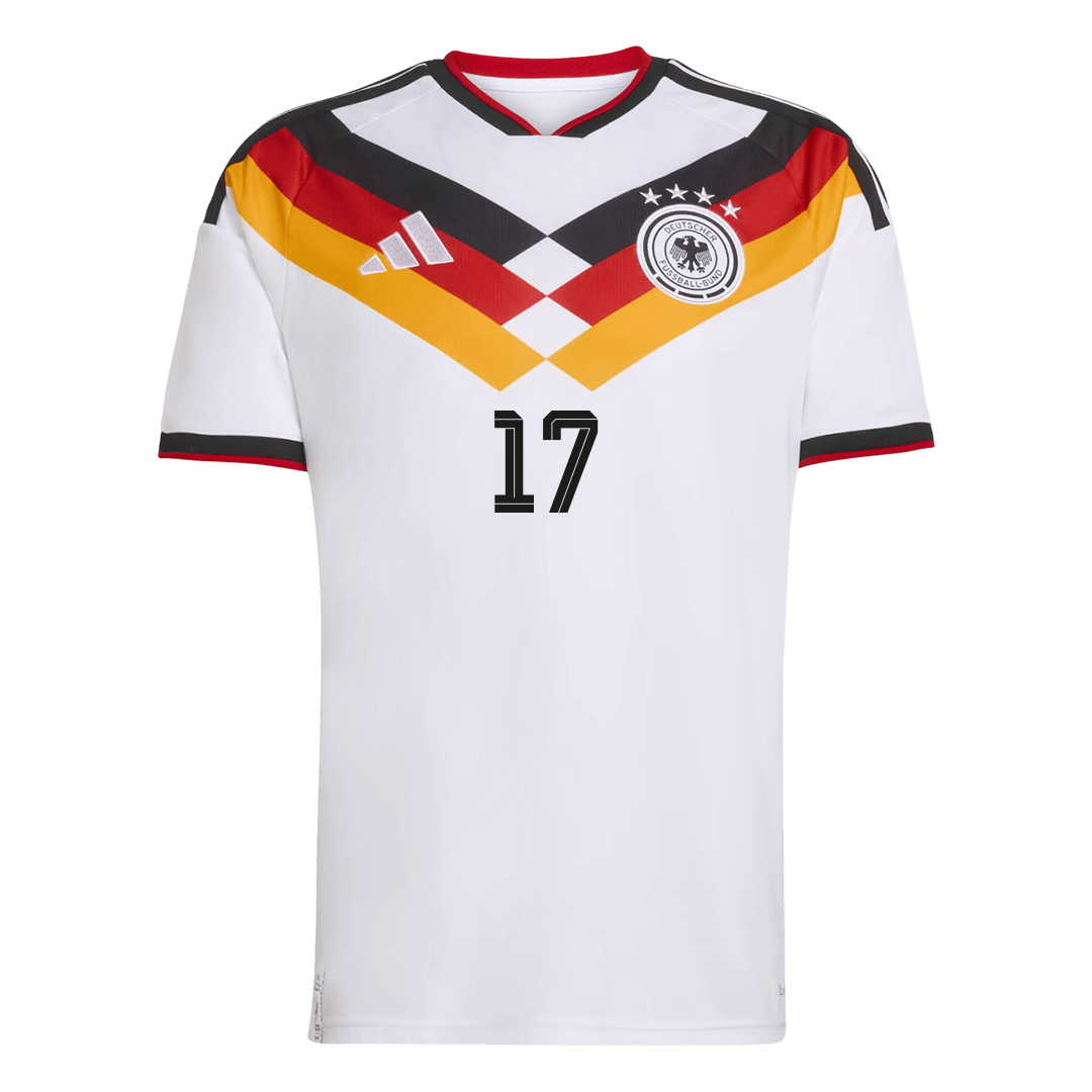 Tricouri Fotbal Germania WIRTZ #17 Acasă Cupa Mondială 2026