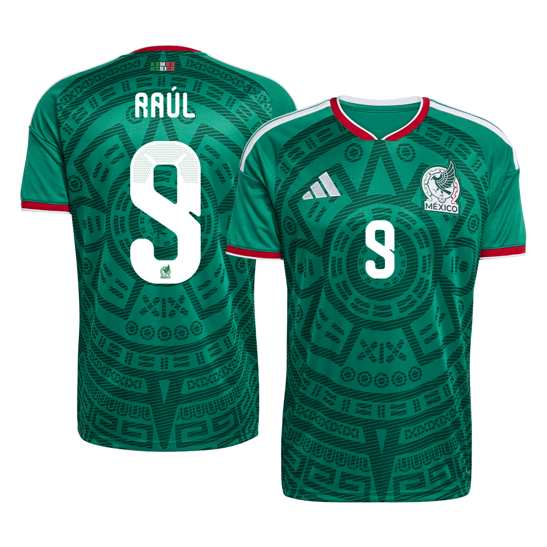 Tricouri Fotbal Mexico Raúl #9 Acasă Cupa Mondială 2026 - Premium