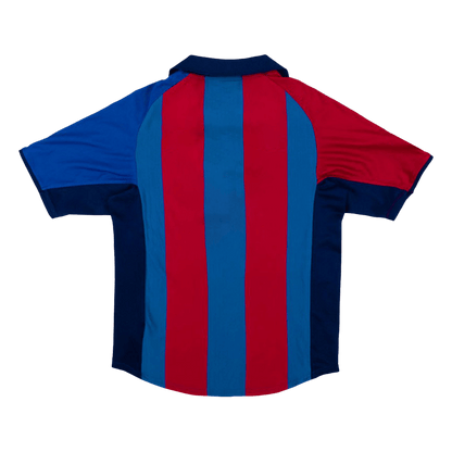 Tricouri Fotbal Vintage Barcelona Acasă 2001/02