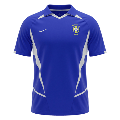 Tricouri Fotbal Vintage Brazilia Deplasare 2002