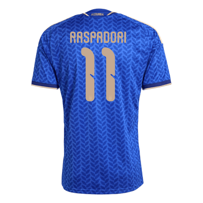 Tricouri Fotbal Italia RASPADORI #11 Acasă Cupa Mondială 2026 - Premium
