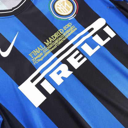 Tricouri Fotbal Vintage Inter Milano Acasă 2009/10 - UCL Final