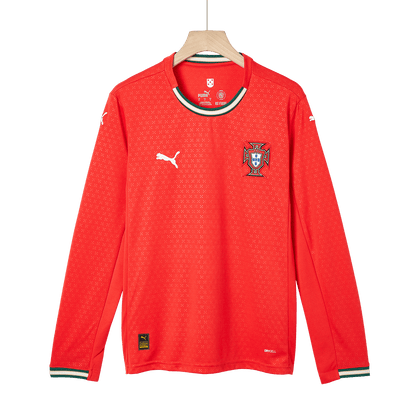 Tricouri Fotbal Portugalia Acasă 2025 Mânecă Lungă (mărime mare)