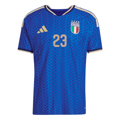 Tricouri Fotbal Italia BASTONI #23 Acasă Cupa Mondială 2026 Authentic