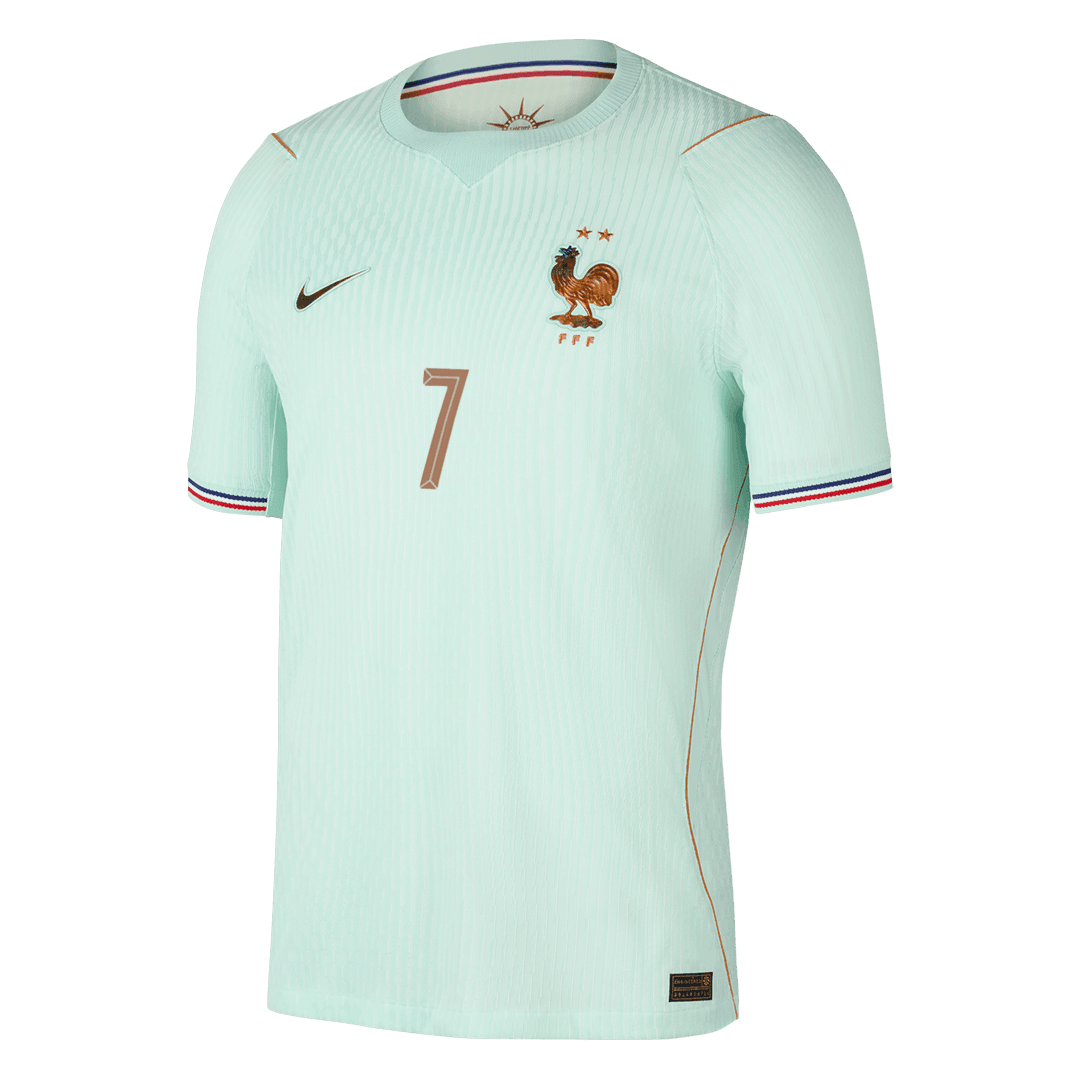 Tricouri Fotbal Franța DEMBELE #7 Deplasare Cupa Mondială 2026 Authentic
