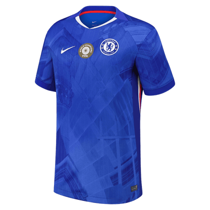 Tricouri Fotbal Chelsea WORLD CHAMPIONS #25 Acasă 2025/26 cu emblemă pe piept - Premium (mărime mare)