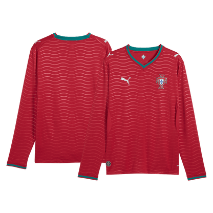 Tricouri Fotbal Portugalia Acasă 2026 Mânecă Lungă