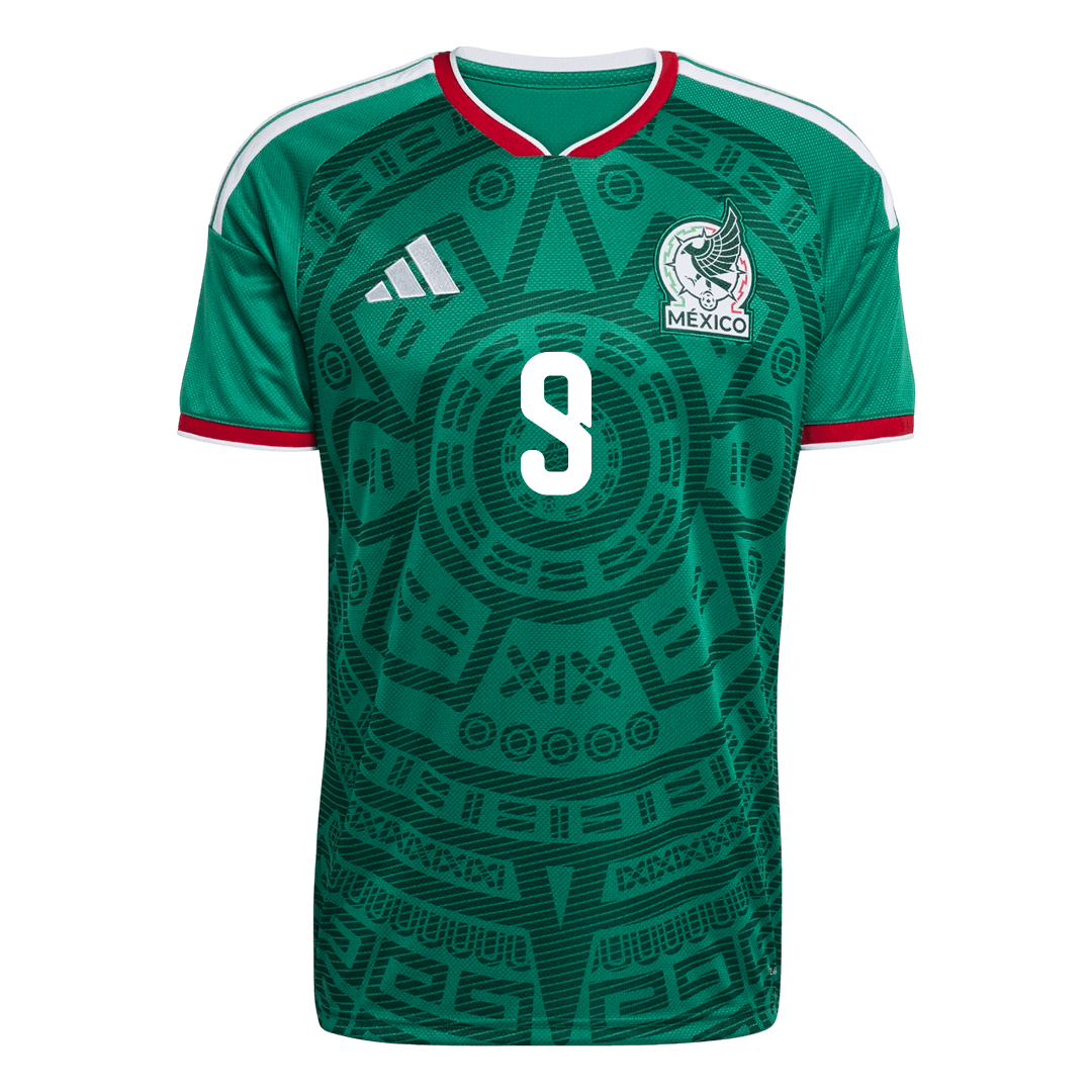 Tricouri Fotbal Mexico Raúl #9 Acasă Cupa Mondială 2026 - Premium