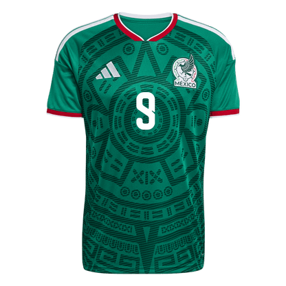 Tricouri Fotbal Mexico Raúl #9 Acasă Cupa Mondială 2026 - Premium