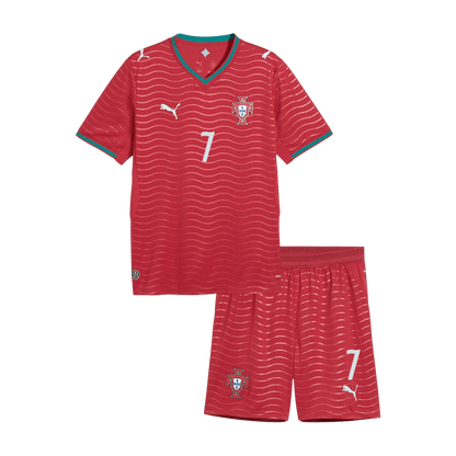 Set Tricouri Fotbal Portugalia RONALDO #7 Acasă Cupa Mondială 2026 Pentru Copii - Super