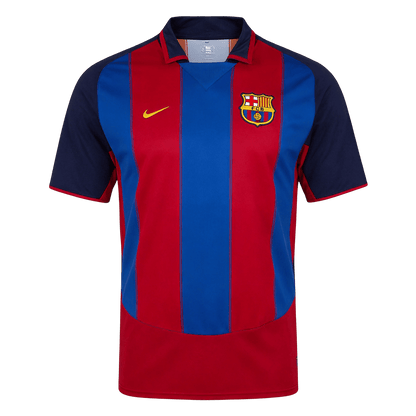 Tricouri Fotbal Vintage Barcelona Acasă 2003/04