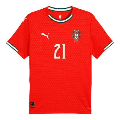 Tricouri Fotbal Portugalia DIOGO J. #21 Acasă 2025