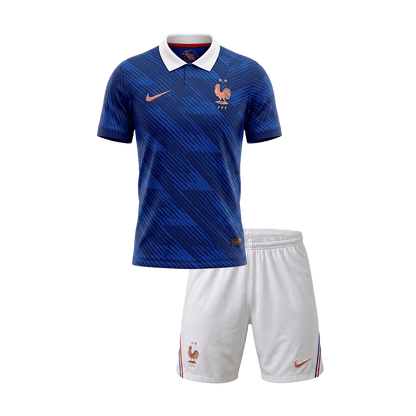 Set Tricouri Fotbal Franța Acasă Cupa Mondială 2026 Pentru Copii