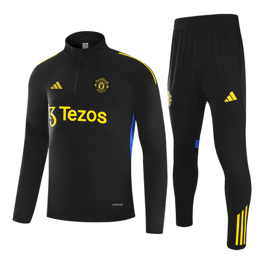 Set Bluză Manchester United 2025/26 Pentru Copii - Black